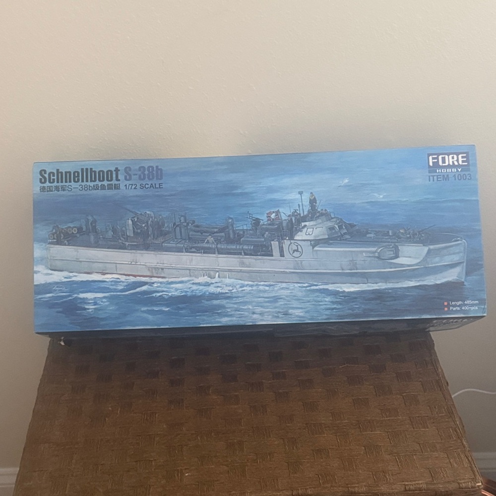 Schnellboot S-38b Model Kit - Blue